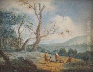 Two Landscapes With Peasants.