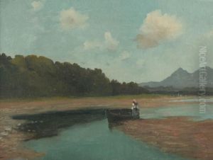 Isarlandschaft by Carl Von Bergen