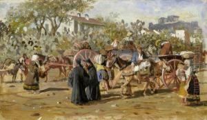 Markttreiben In Athen