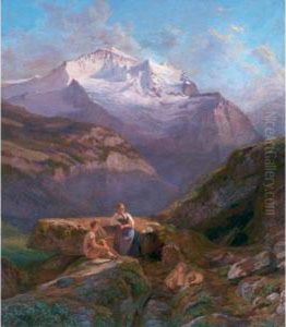 Jungfraumassiv by Abraham Sigmund Von Bonstetten