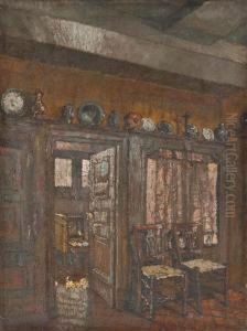 Interieurszene by August Von Brandis