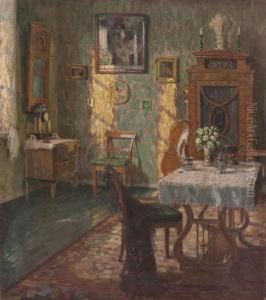 Saloninterieur by August Von Brandis