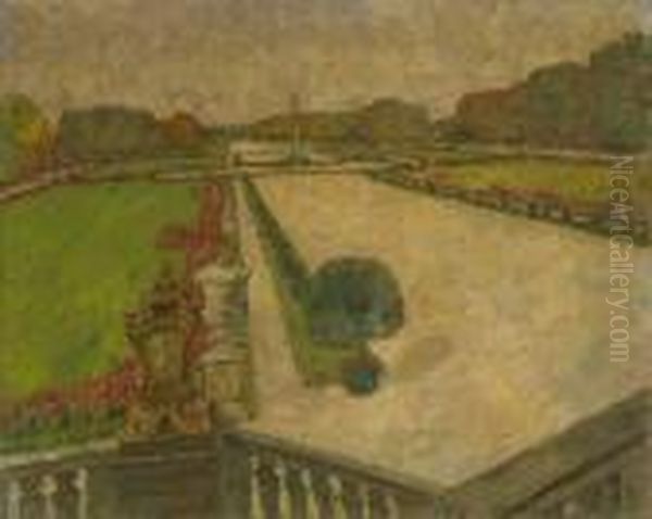 Nymphenburg - Blick Von Der Gartenseitigen Freitreppe Auf Das Parterre - view 1