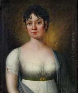 Portratt - Froken Hastesko by Carl Fredrik Von Breda