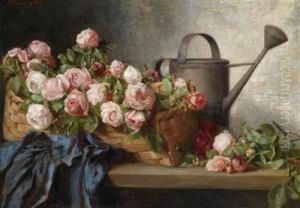 Stilllebenmit Rosen by Constanze Von Breuning