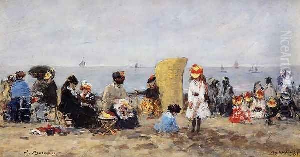 Trouville, Beach Scene XV - view 1