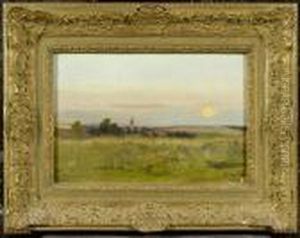 Landscape With A Village by Gilbert Von Canal