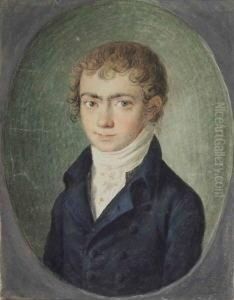 Bildnis Eines Jungen Mannes, Im Oval by Peter von Cornelius