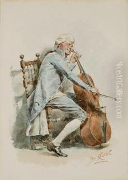 Violoncelliste Assis - view 1