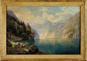 Romantischeansicht Des Sommerlichen Konigsees