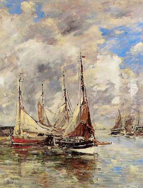 Trouville, the Piers, High Tide - view 1