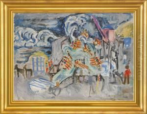Hamn Vid Atlantiska Oceanen by Nils Von Dardel