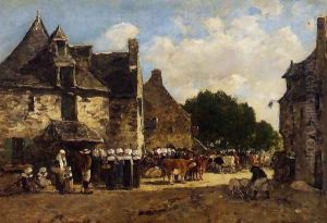 Jour de fiore, Le Faou by Eugene Boudin