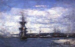 Le Havre c.1864-66 by Eugene Boudin