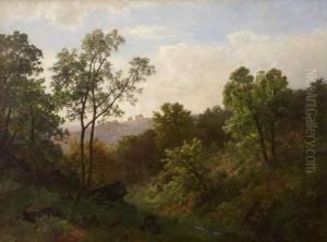 Bewaldetelandschaft by Carl Von Der Hellen