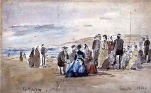 Trouville 1869 by Eugene Boudin