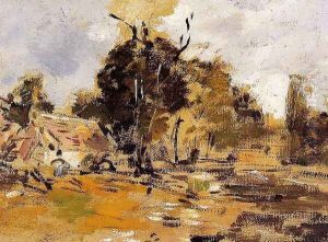Study of a Farm, St-Ceneri by Eugene Boudin