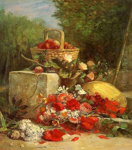 Flowers and Fruit in a Garden - view 1