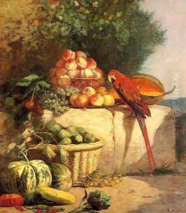 Fruit and Vegetables with a Parrot