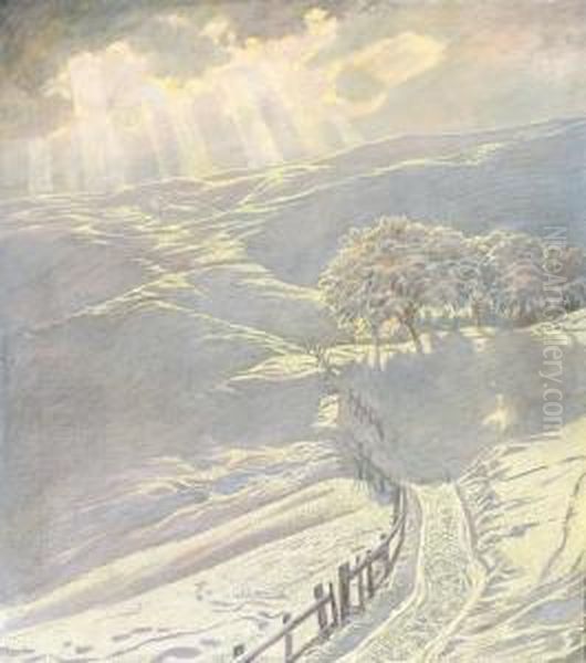 Tief Verschneite Berglandschaft - view 1