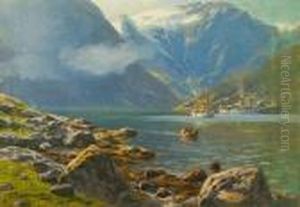 Paesaggio by Themistocles Von Eckenbrecher