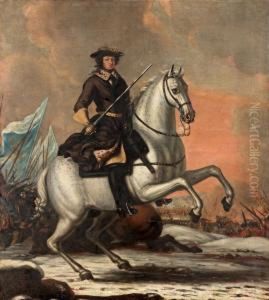 Konung Karl Xi Till Hast by David Klocker Von Ehrenstrahl