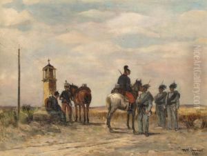 Katonak Pihenoje by Baron Theodor Frieherr Von Ehrmanns