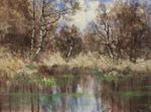 Lichte Baumlandschaft Am Vordarss. by Elisabeth Von Eicken