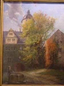 Eschwege, Burghof Im Schlos Ranis by F.A. Elmar Von Eschwege