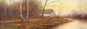Bauerliche Herbstlandschaft An Der Oker