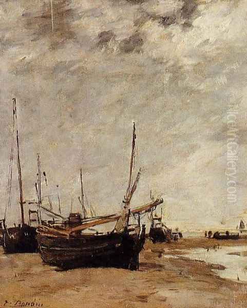 Low Tide, Grounded Sailboats - view 1