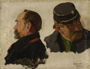 Studie Zweier Offiziere. by Otto Von Faber Du Faur