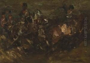 Auf Dem Weg In Die
Schlacht. by Otto Von Faber Du Faur