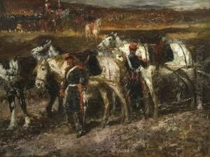Ziehende Truppen. by Otto Von Faber Du Faur
