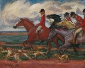Jagdreiter Schlos Nymphenburg by Hans Von Faber Faur