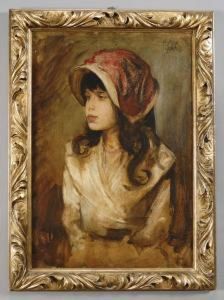 Ritratto Di Giovane Donna Con Cappello by Maximilian Von Fichard