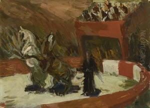 Zirkusszene. by Gino, Ritter Von Finetti