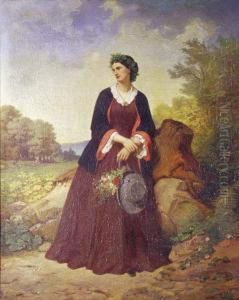 Giovanetta Con Serto Di Alloro