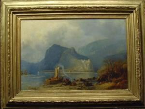 Hochgebirgssee Im Kaukasus by Paul Von Franken