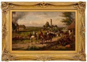 Brandschatzung Eines Klosters Zur Zeit Des 30jahr. Krieges by Alfred Ritter von Malheim Friedlander