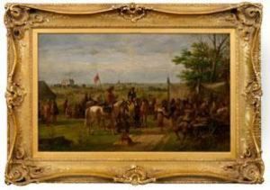 Lagerscene Aus Der Zeit Des 30jahr. Krieges by Alfred Ritter von Malheim Friedlander