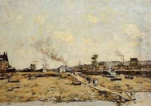 Trouville, the Ferry to Deauville by Eugene Boudin