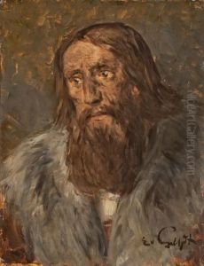 Bildnis Eines Bartigen Mannes (aposteldarstellung?) by Eduard Karl Franz von Gebhardt