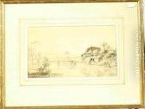 Landschaft Mit Muhle. by Constantin Von Grimm