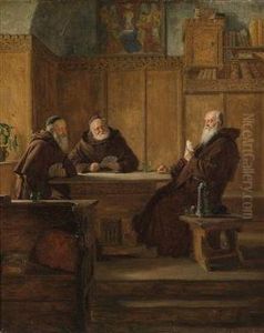 The Game Of Cards by Eduard Von Grutzner