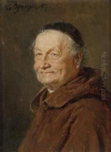 Half Length Portrait Of A Monk