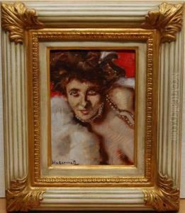 "damenbildnis" by Hugo, Freiherr Von Habermann