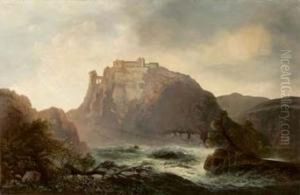 Paesaggio Fantastico Con L'abbazia Di Montecassino by Karl, Freiherr Von Hafften