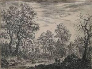 Landscape by Christian Ludwig Von Hagedorn