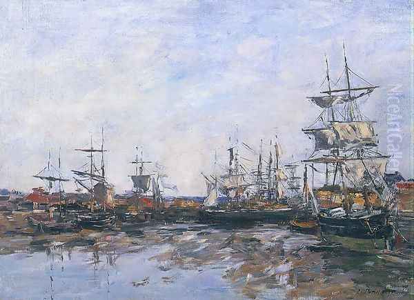 Trouville, the Port at Low Tide - view 1